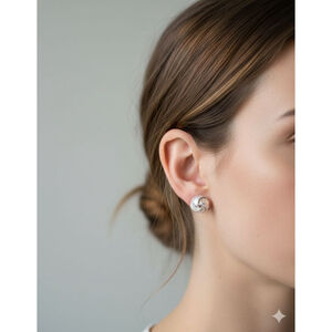 Sterling Silver Knot Stud Earrings